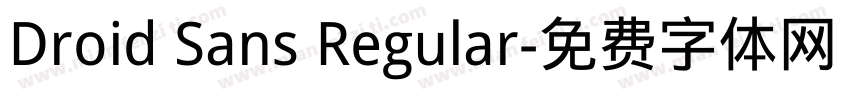 Droid Sans Regular字体转换